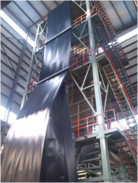 蜜桃永久免费膜生产工序之二卷取